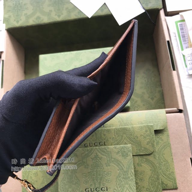 Gucci原厂皮包包 古驰女Jackie 1961水洗丹宁面料钱包 Gucci翻盖短夹零钱包 645536  gdj1728